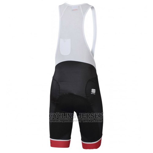 2016 Cycling Jersey Switzerland White and Red Short Sleeve and Bib Short